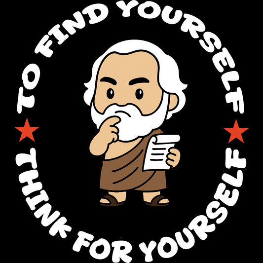 Socrates "Think" Tee (white text variant) KIDS