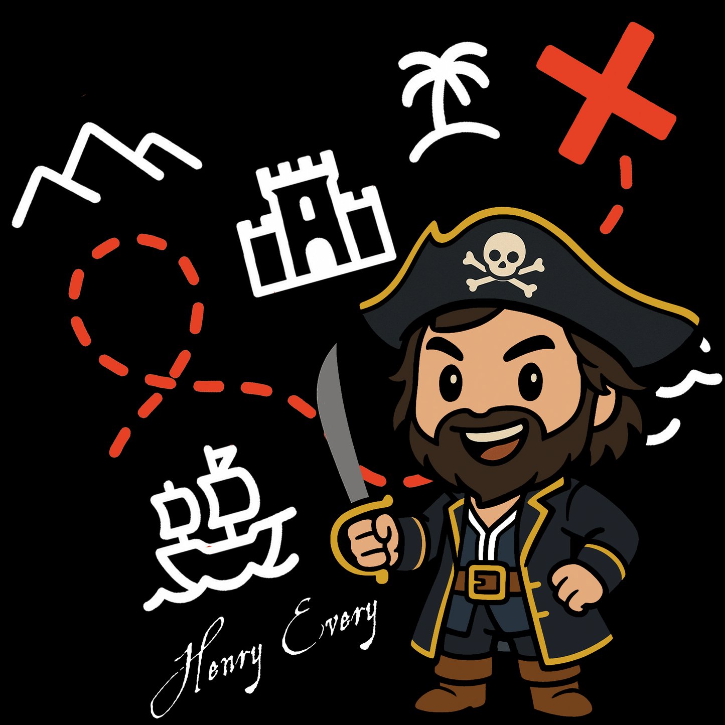 Henry Every 'Treasure Map' Tee